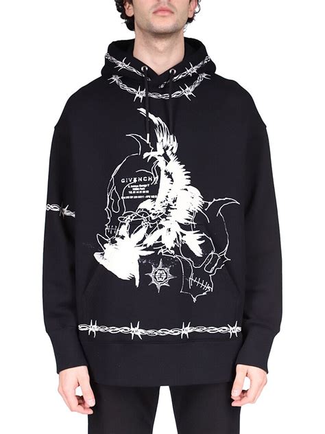 givenchy barbed eagle hoodie|Givenchy Barbed Eagle Oversized Fit Hoodie 'Black' .